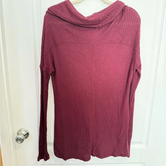 Lucky Brand burgundy Cowl Neck Sweater - Picture 3 of 3